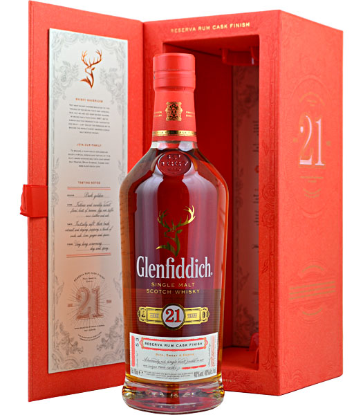 glenfiddich 21 rum cask finish single malt whisky