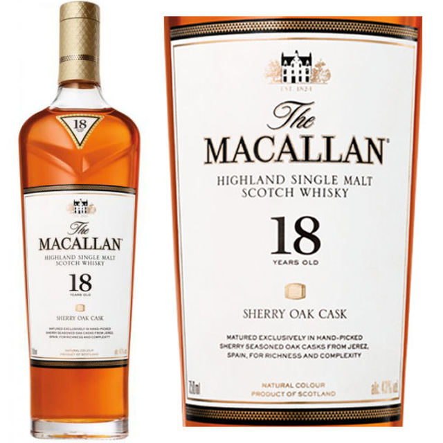 macallan 18 year old sherry cask highland single malt