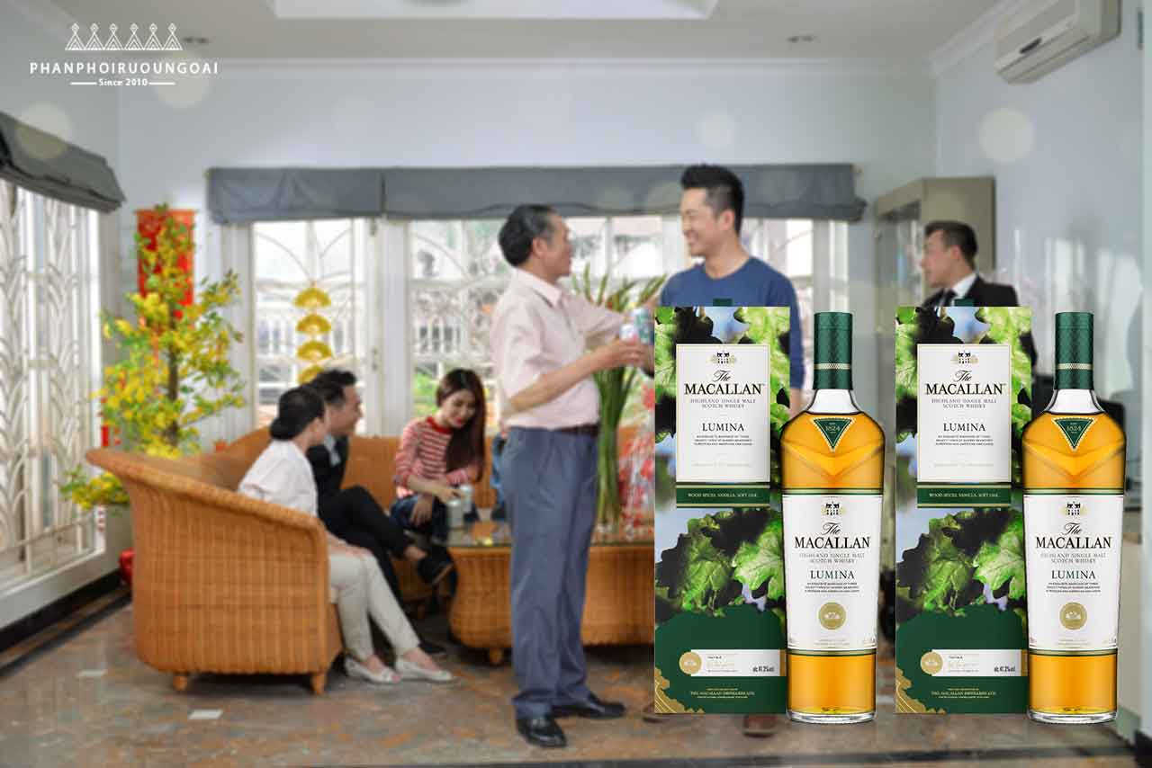 ruou macallan lumina thich hop cho bieu tang