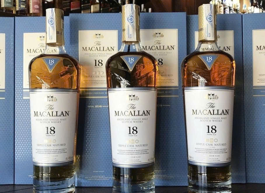 Bay mau MACALLAN 18 triple Cask