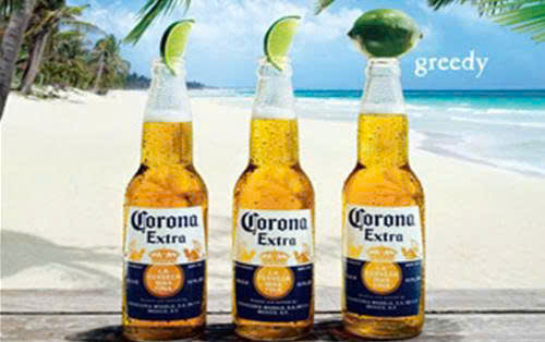 Bia corona chanh ben bo bien