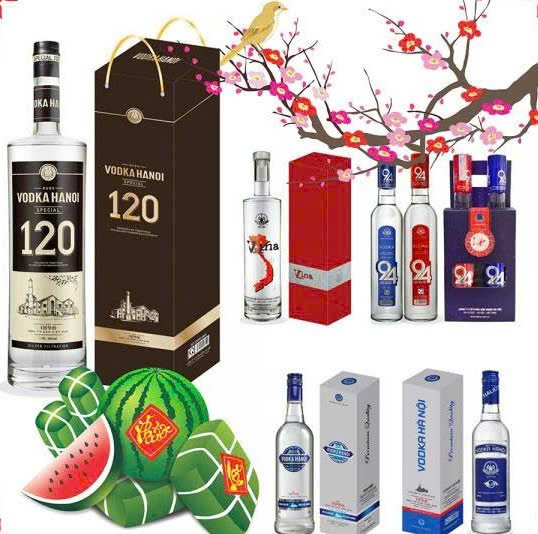 Cac loai Vodka Ha Noi Hop Qua