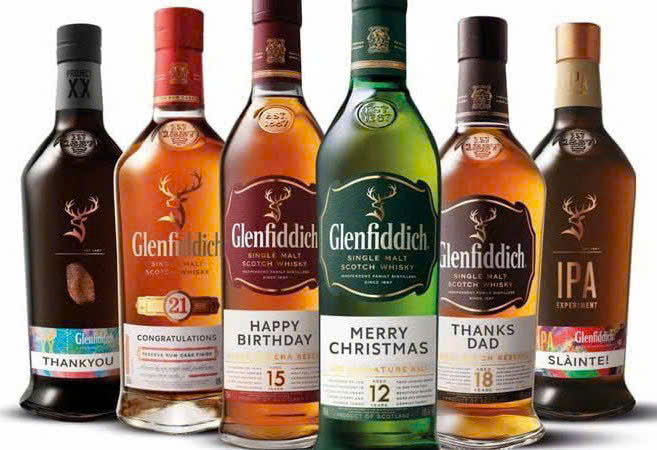 Cac loai ruou glenfiddich duoc ua chuong nhat