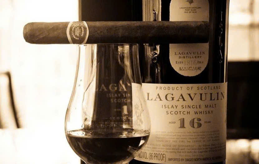Cach thuong thuc Lagavulin 16