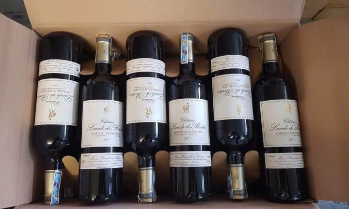 Chateau Lande Bertin Bordeaux Trang co quy cach 6 chai thung giay