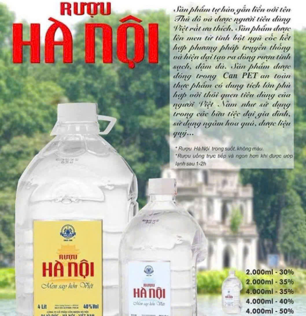 Dac diem Ruou Ha Noi Can 2 Lit HALICO