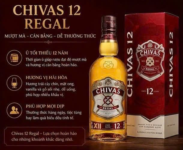 Dac diem chivas 12 4500 ml