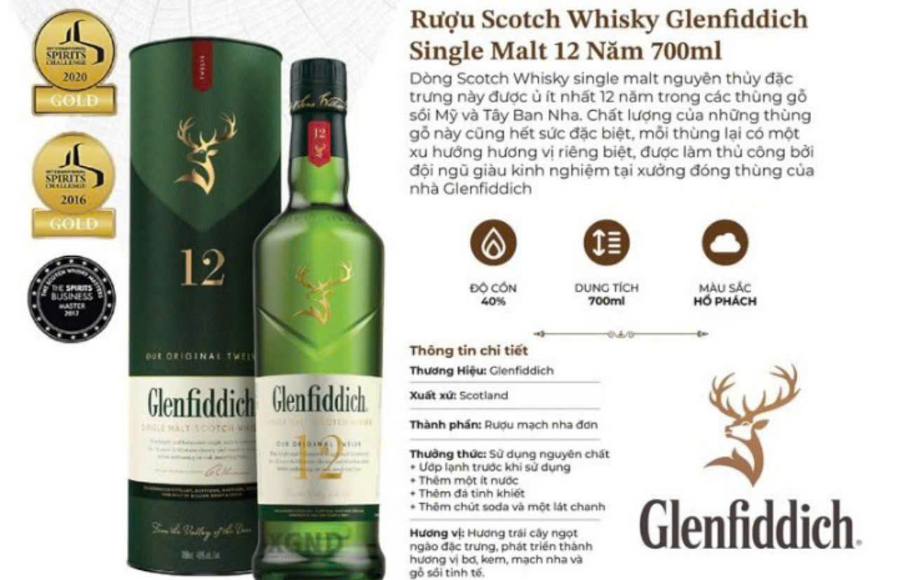 Dac diem cua Glenfiddich 12