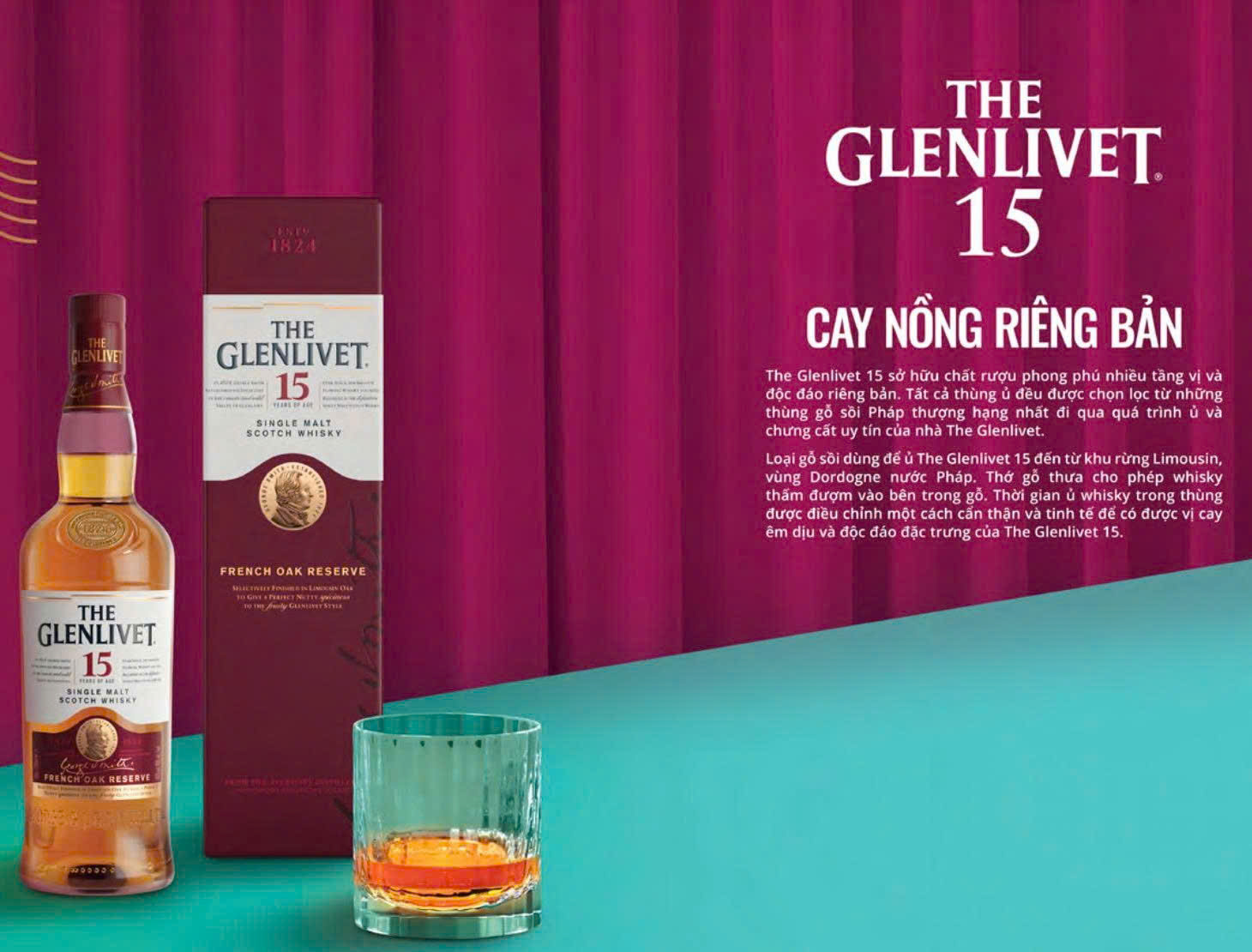 Dac diem cua Glenlivet 15 YO