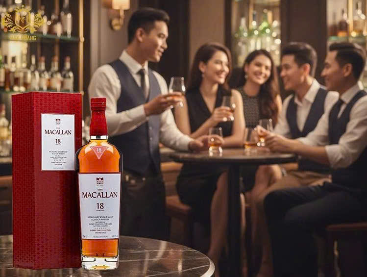 Dung dieu voi Macallan 18 Sherry 700ml moi
