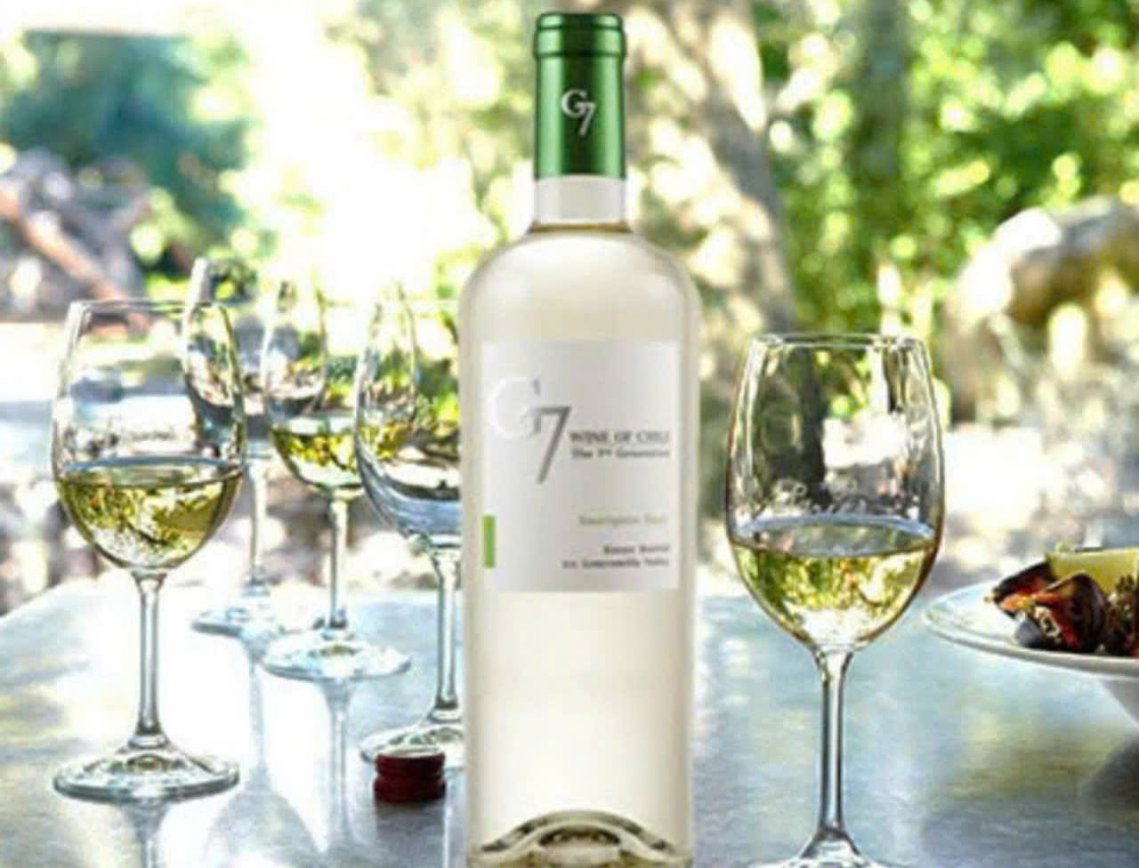 Dung dieu voi Vang Chile G7 Sauvignon Blanc 750 ml