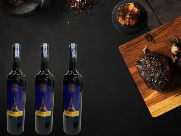 Dung dieu voi ruou vang phap La Chaux Bordeaux 750ml