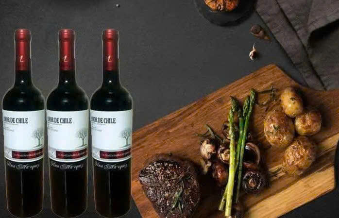 Dung dieu voi vang Amor De CHile Cabernet Sauvignon gia re