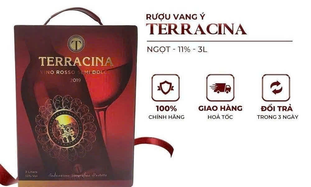Gioi thieu Terracina ngot 3 lit gia re
