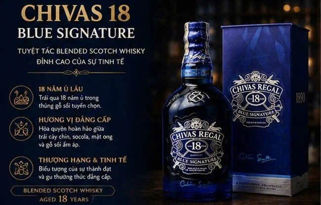 Gioi thieu chivas 18 Blue