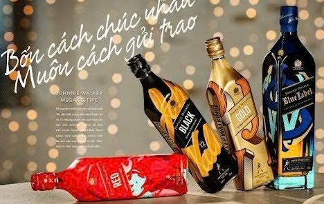 Johnnie Walker Icons 4 loai khac nhau