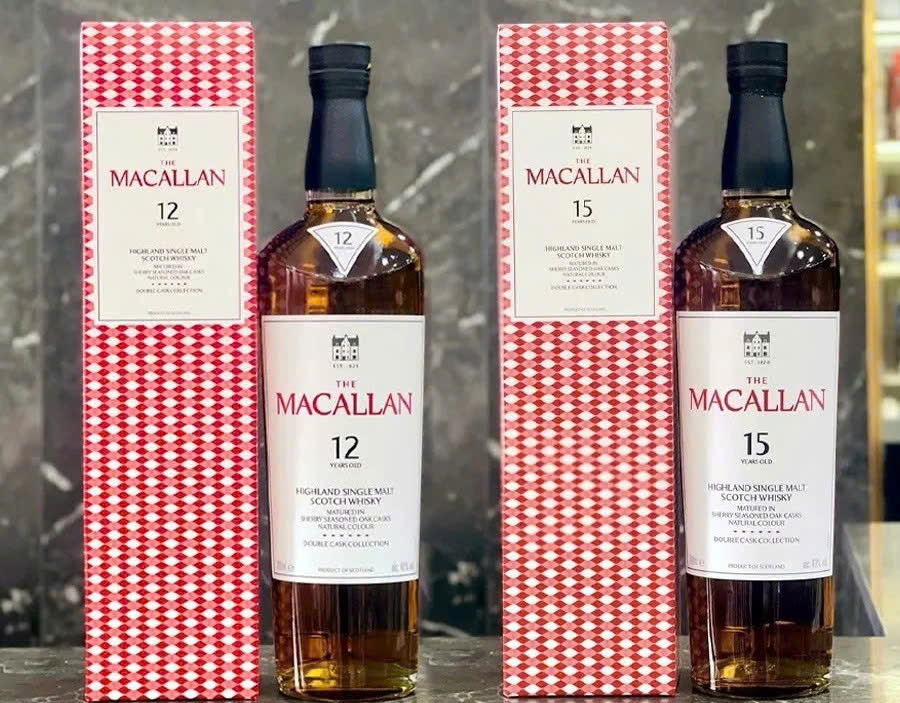 Macallan 12 va 15 Year Old Double Cask