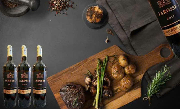 Mot cach Thuong thuc vang phap Jarosse Bordeaux 750 ml