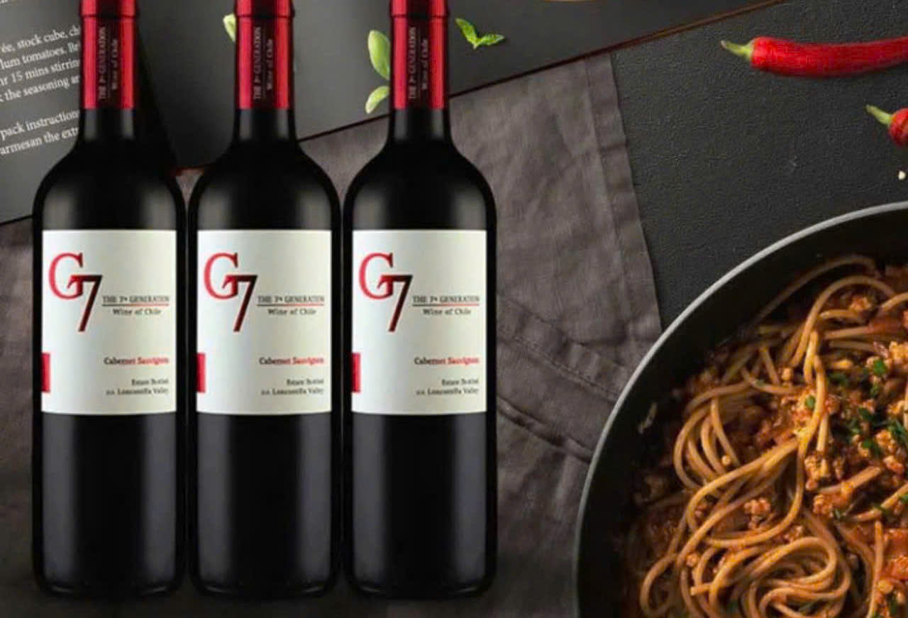 Mot cach thuong thuc Vang Chile G7 Cabernet Sauvignon