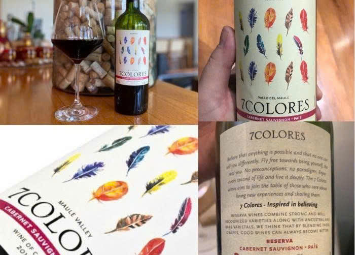 Nhan dien thuong hieu 7colores reserva cabernet sauvignon pais