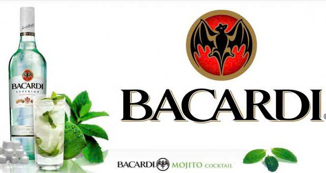 Nhan hieu Bacardi Carta Blanca Trang