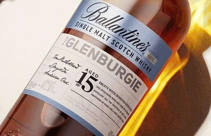 Nhan hieu Ballantines glenburgie 15 nam