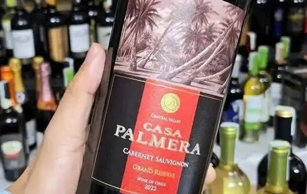 Nhan hieu Casa palmera Gran Reserva Cabernet do