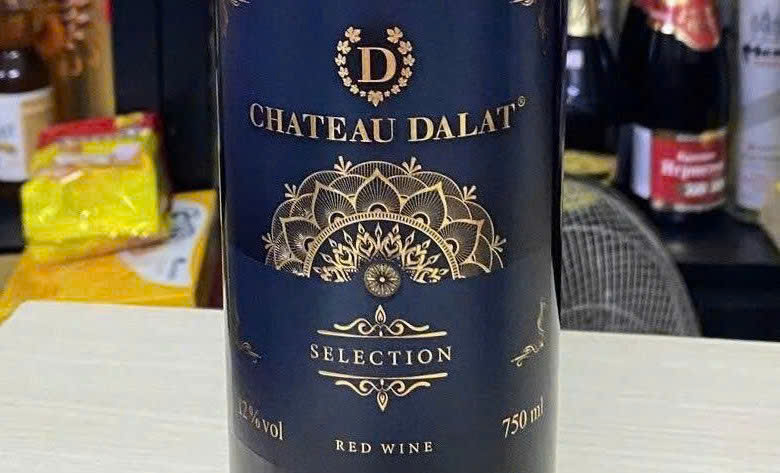 Nhan hieu Chateau dalat selection 750 ml