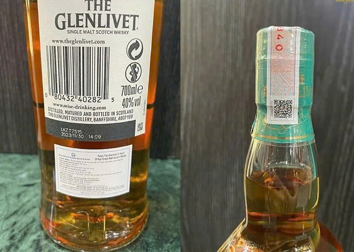 Nhan hieu Glenlivet 12