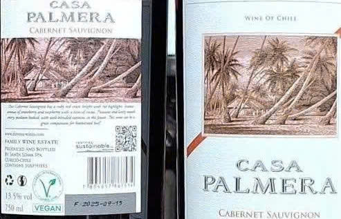 Nhan hieu casa Palmera CS Do 750ml gia re