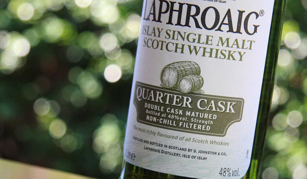 Nhan hieu laphroaig quarter cask moi