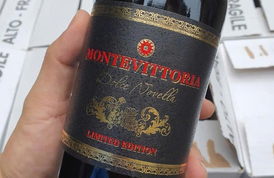 Nhan hieu montevittoria ngot 750 ml 10 do con