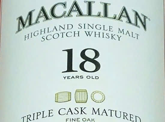 Nhan hieu the macallan 18 triple cask