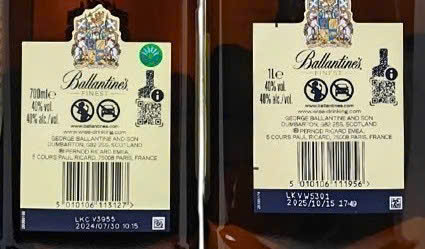 Nhan phu Ballantines Finest