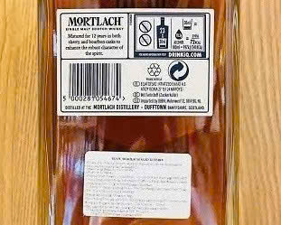 Nhan sau chai Mortlach 20