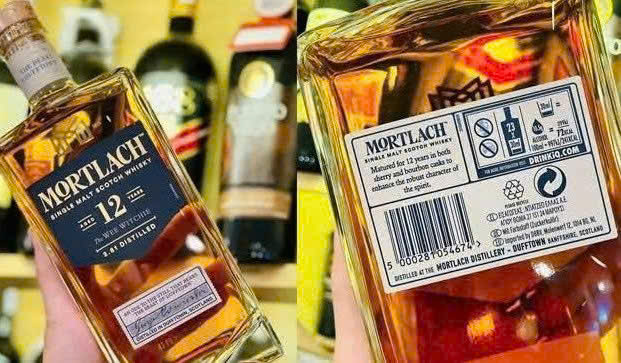 Nhan sau chai mortlach 12 nam