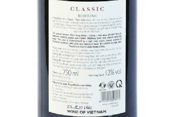 Nhan sau vang da lat Classic Red Wine moi