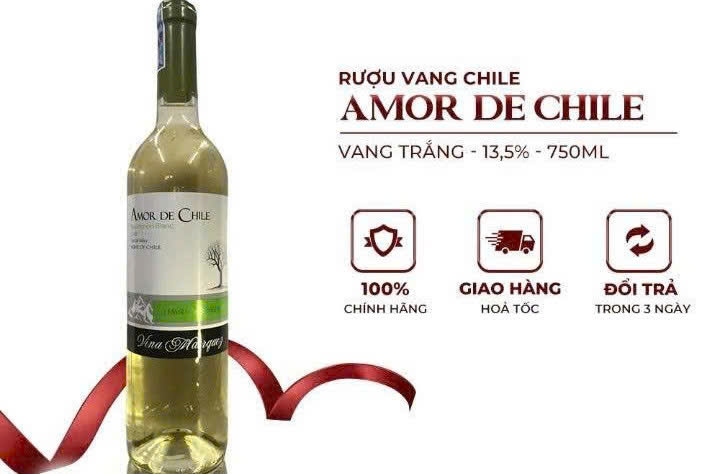 Quang cao Amor De Chile Trang 750ml gia re