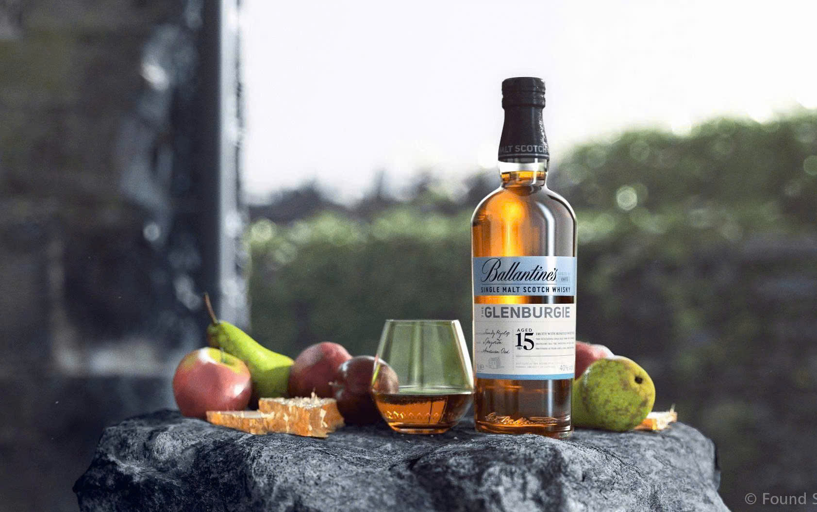 Quang cao Ballantines Glenburgie 15