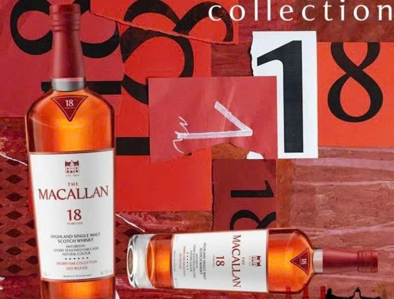 Quang cao Macallan 18yo Sherry 700 ml