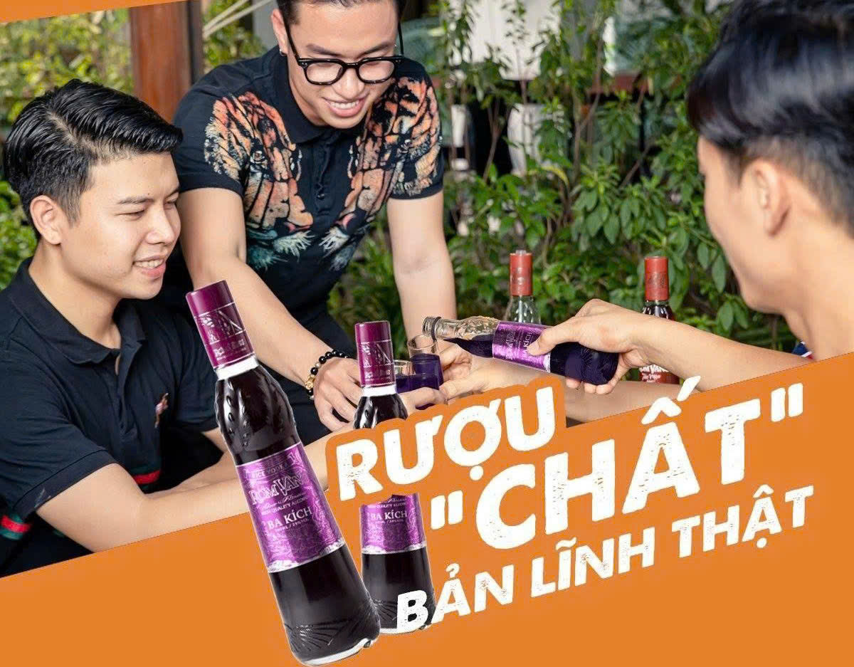 Quang cao rom vang bK 500ml