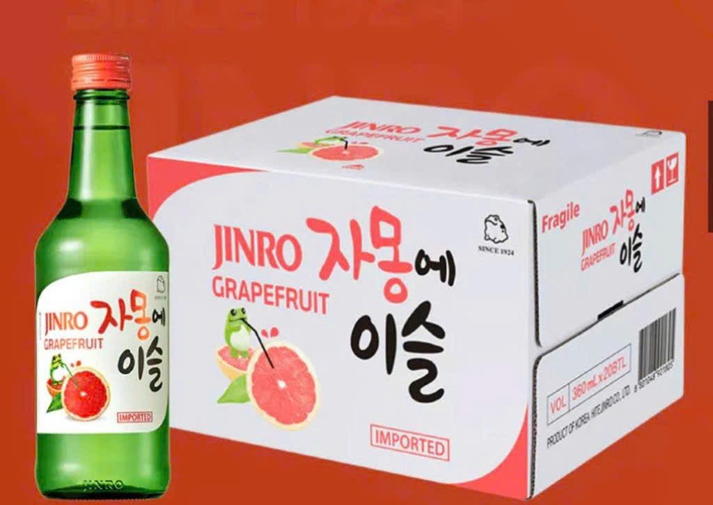 Quy cach 20chai thung cua Soju Buoi