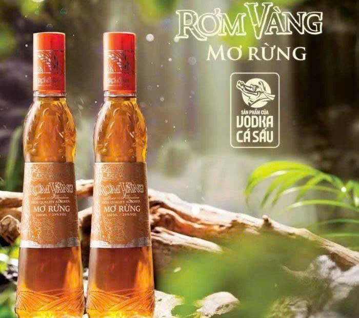 Ruou rom vang mo la sp vodka ca sau xanh