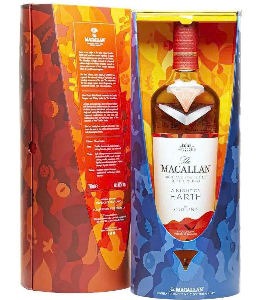 The Macallan A Night On Earth khi mo hop