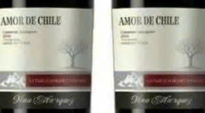Thuong hieu Amor De CHile Cabernet Sauvignon do