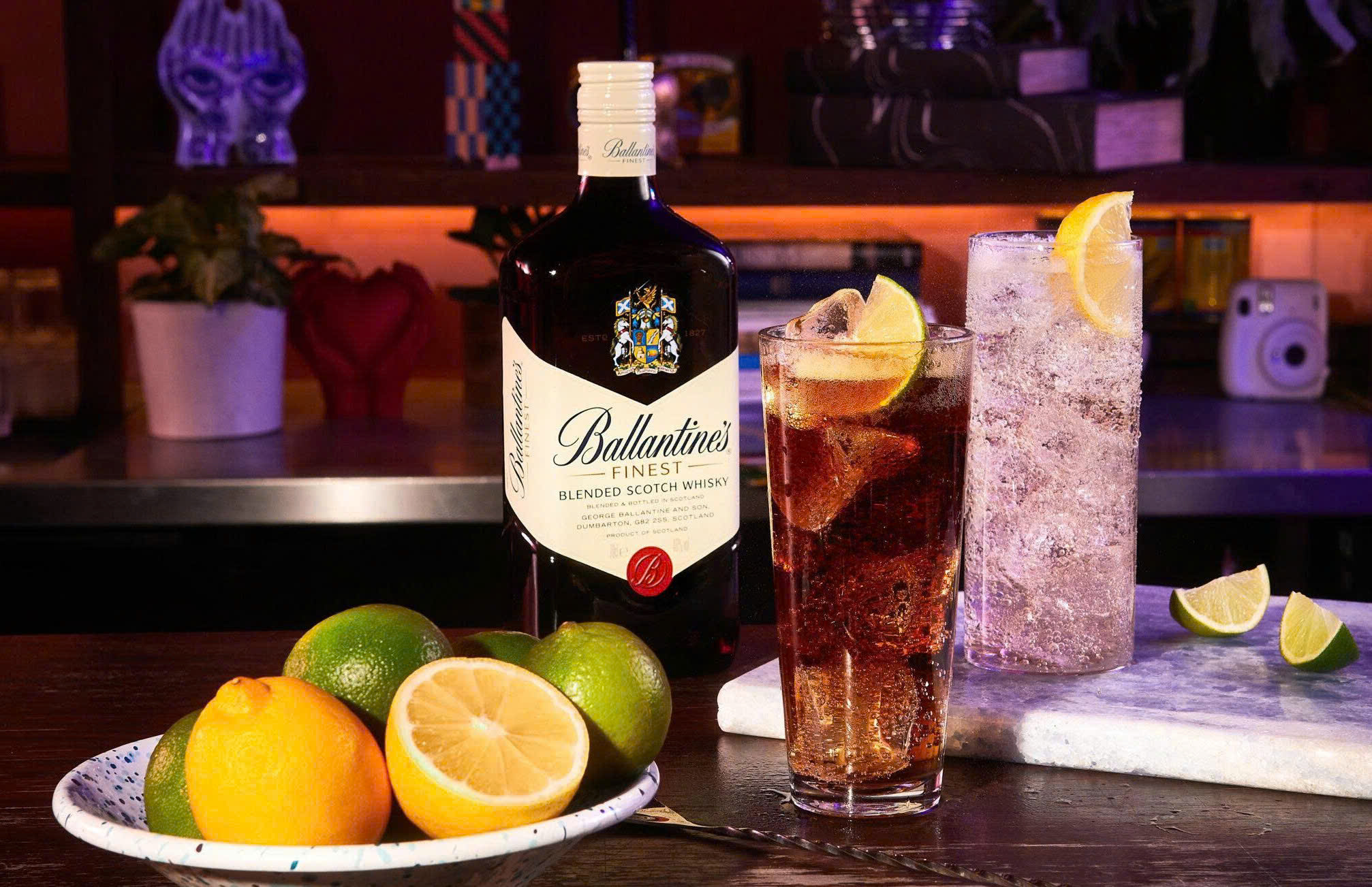 Thuong thuc BALLANTINES FINEST Coktail