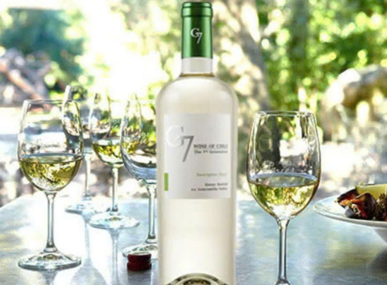 Thuong thuc Vang Chile G7 Sauvignon Blanc 750 ml