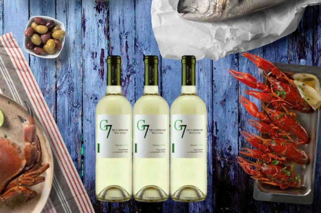 Thuong thuc Vang Chile G7 Sauvignon Blanc trang