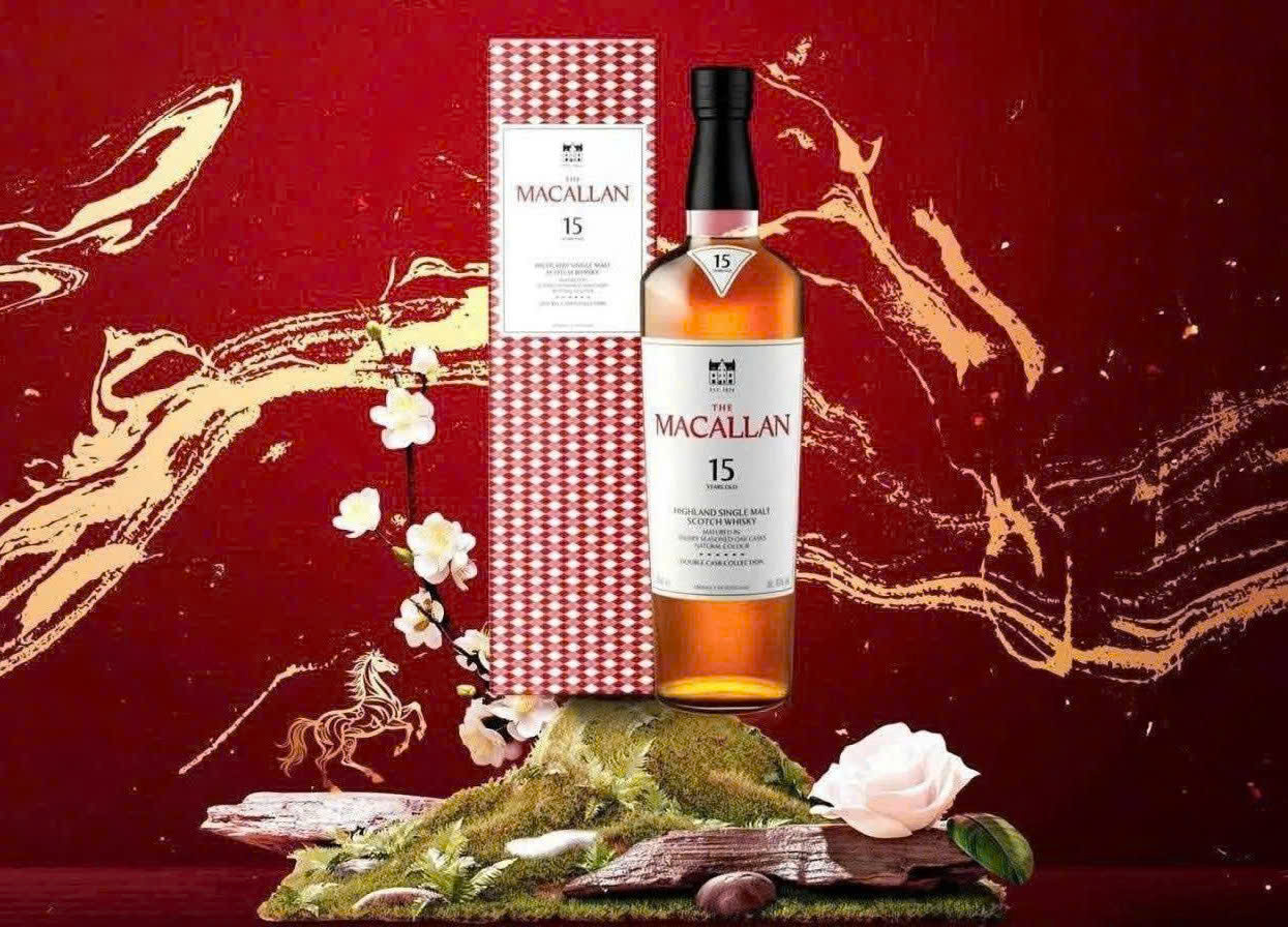 Trung bay Macallan 15 Year Old Double Cask 700ml gia re