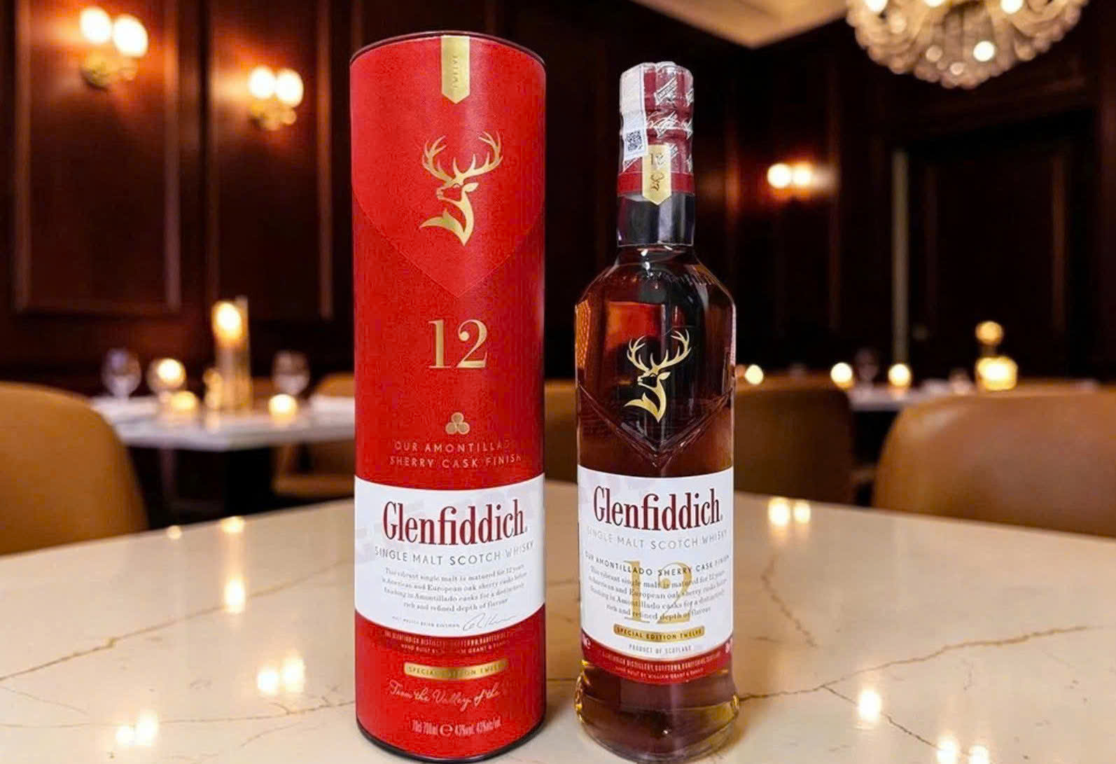 Trung bay glenfiddich 12 Sherry Cask 43 do